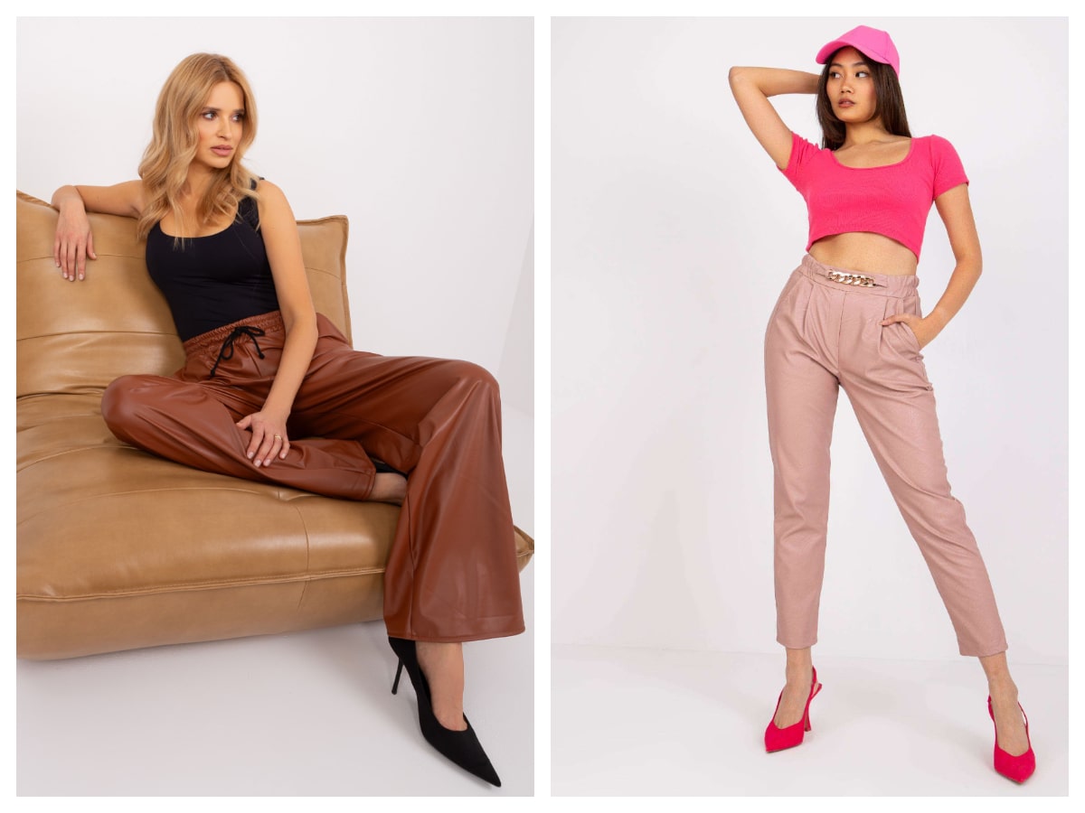 Fanek Set Spodnie z eko skóry – must-have dla fanek modnych trendów - Butik Box ...